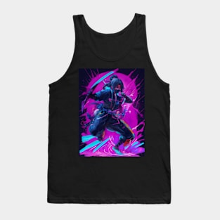 Neon ninja art Tank Top